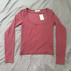 Cotton On Long Sleeve Top in Burgundy